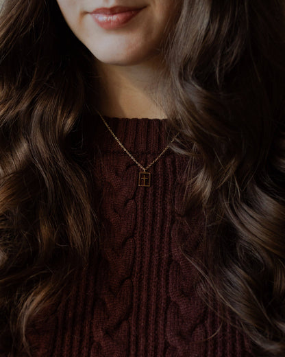 The Daily Grace Co - Cut Out Cross Necklace