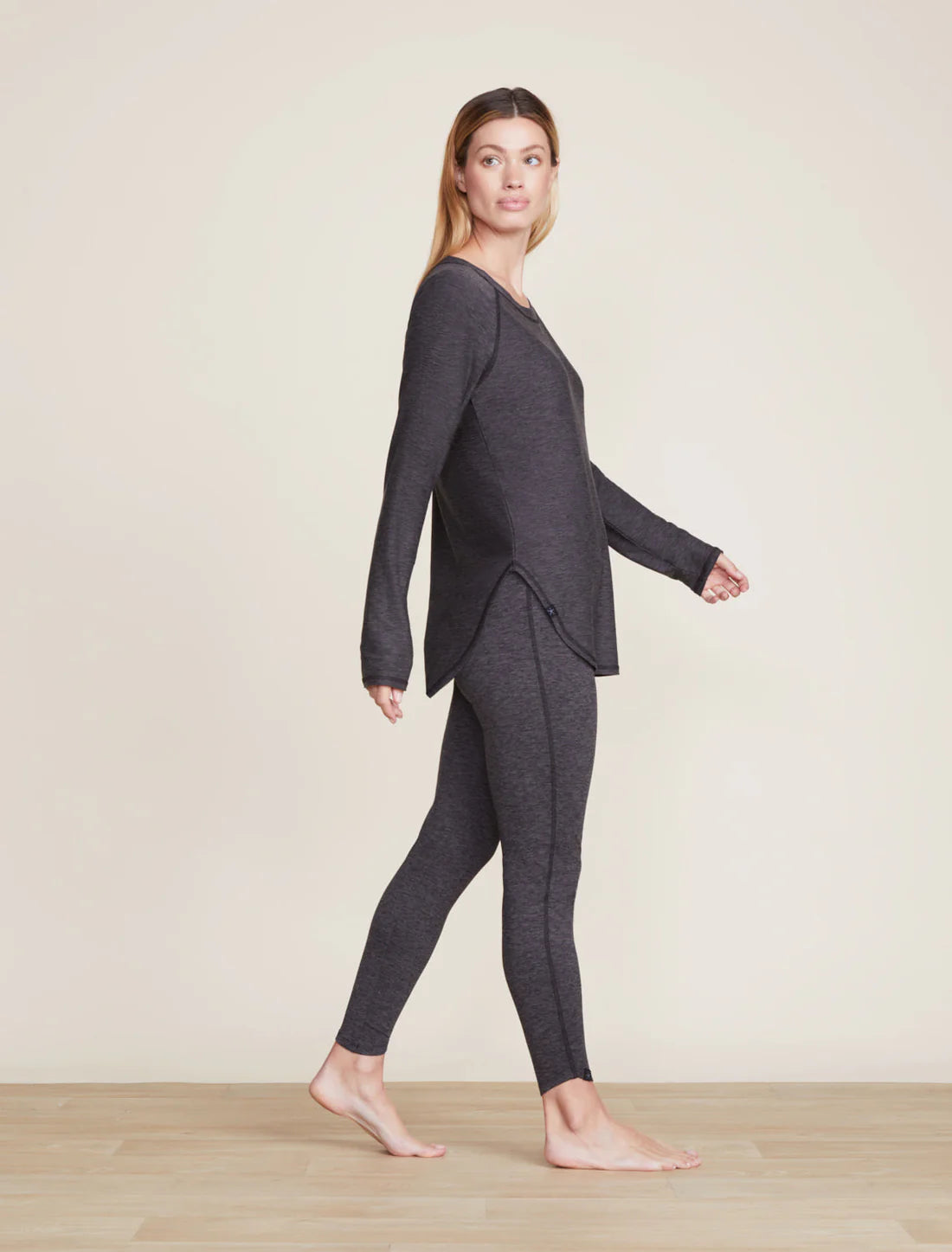 Malibu Collection ButterChic Knit Light Long Sleeve Tee