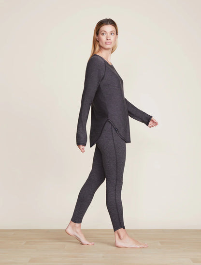 Malibu Collection ButterChic Knit Light Long Sleeve Tee