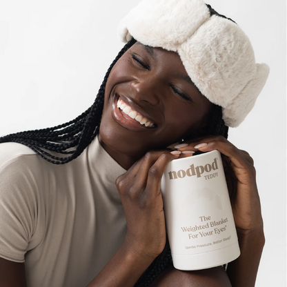nodpod - Teddy Mask Polar Weighted Sleep Mask - Eye Mask