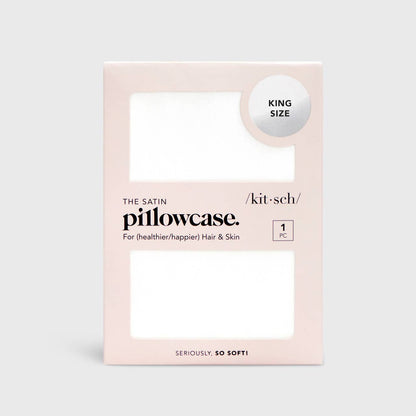 KITSCH - Satin Pillowcase King - Ivory