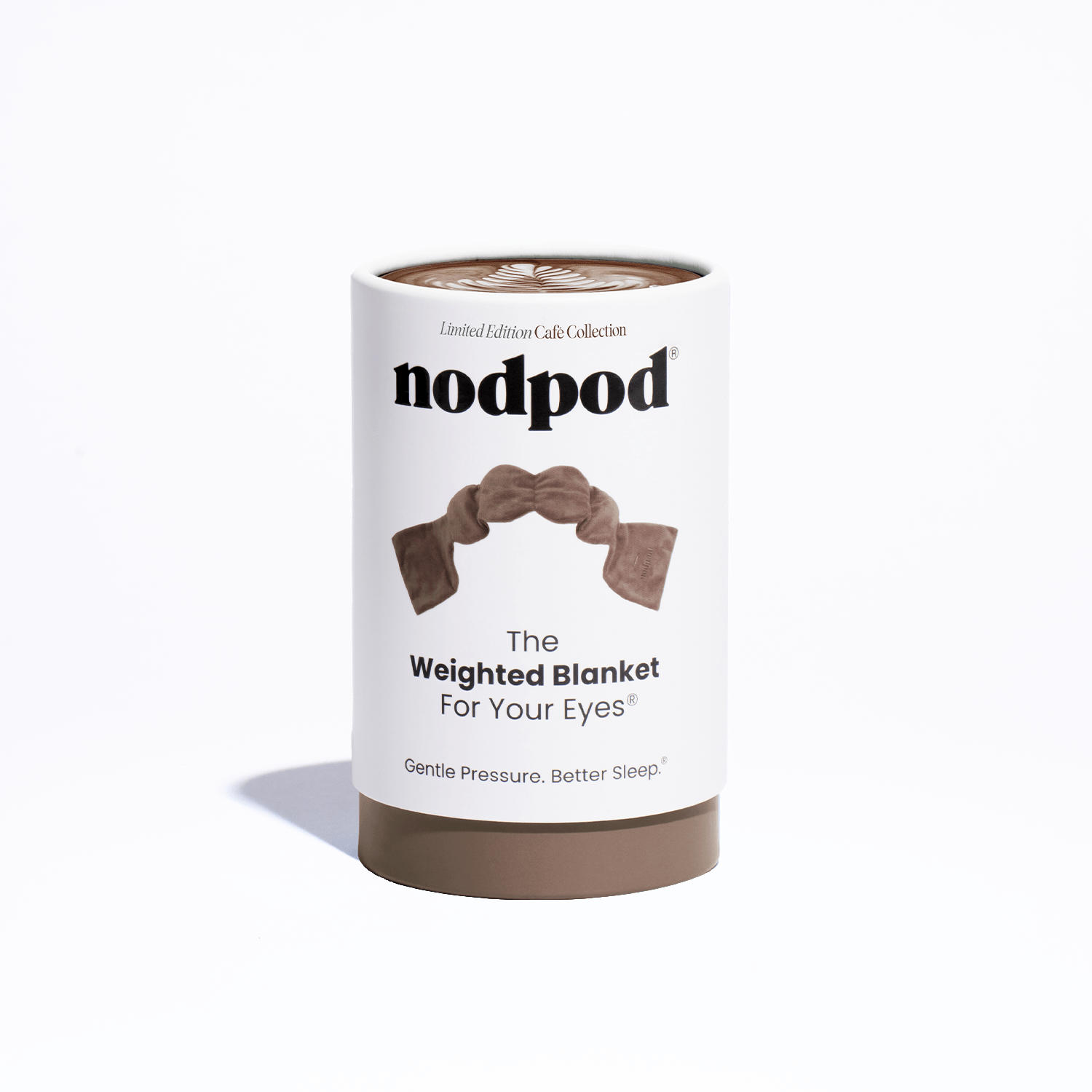 nodpod - Mocha Weighted Sleep Mask - Eye Mask