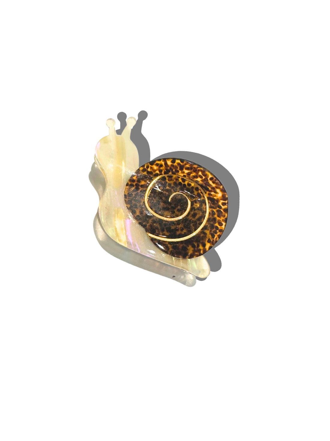 Solar Eclipse - Hand-painted Snail Claw Hair Clip | Eco-Friendly