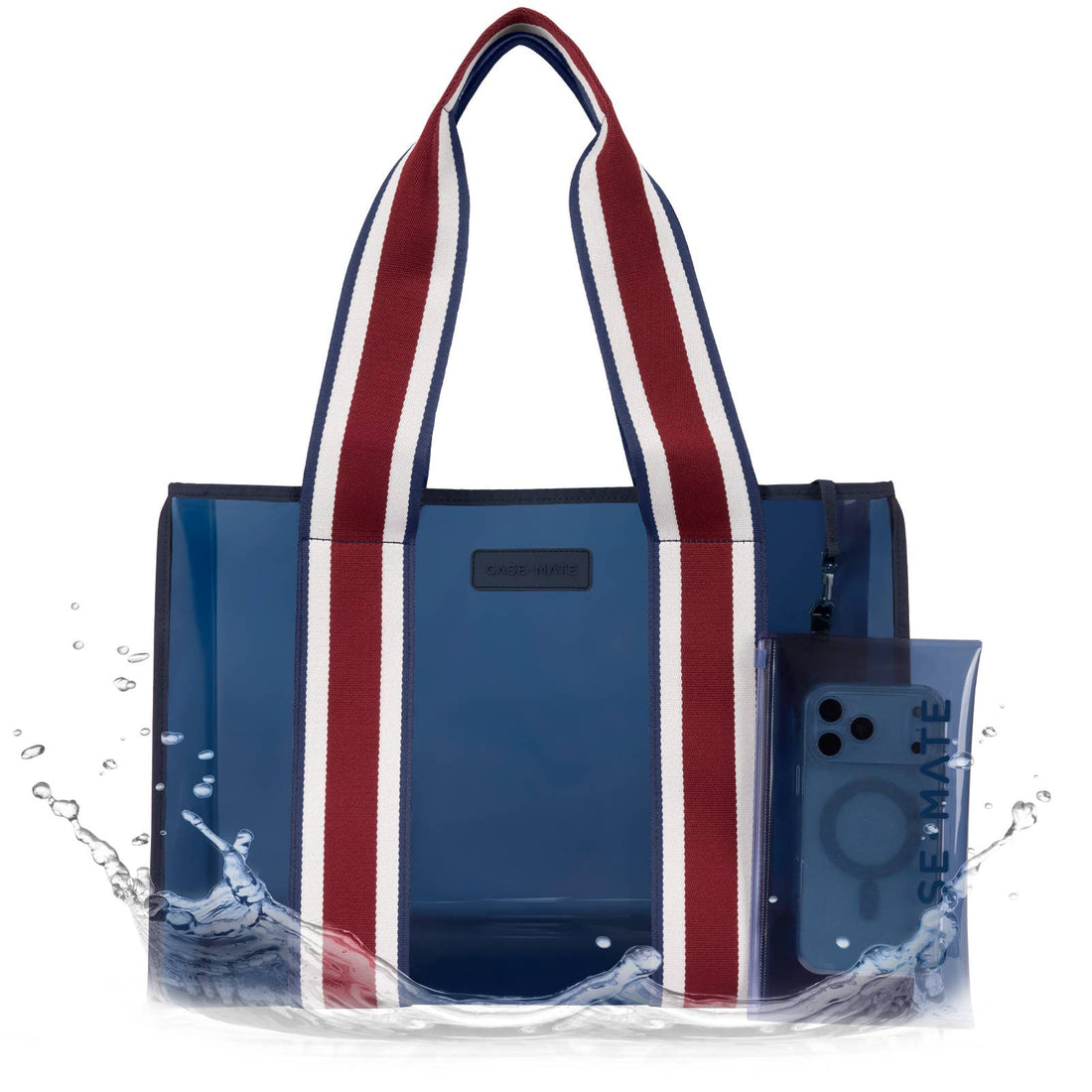 Case-Mate - Case-Mate Navy Rugby Stripe Jelly Tote Bag