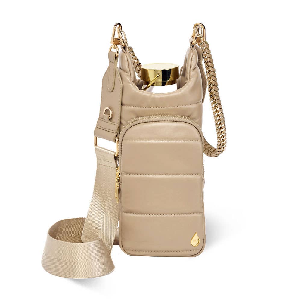 WanderFull - Original HydroBag - Taupe Vegan Leather Hydrobag® with Strap Bundle