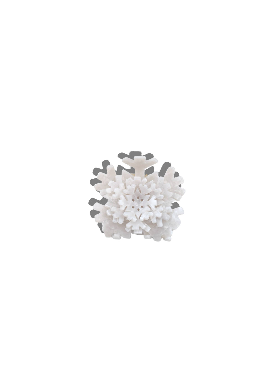 Solar Eclipse - Hand-painted Origami Snowflake Hair Claw Clip | Eco-Friendly