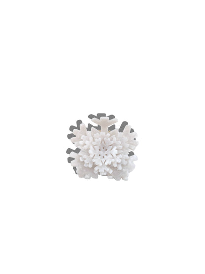 Solar Eclipse - Hand-painted Origami Snowflake Hair Claw Clip | Eco-Friendly