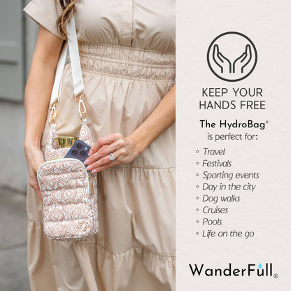 WanderFull - Original HydroBag - Natural Ikat Print HydroBag®