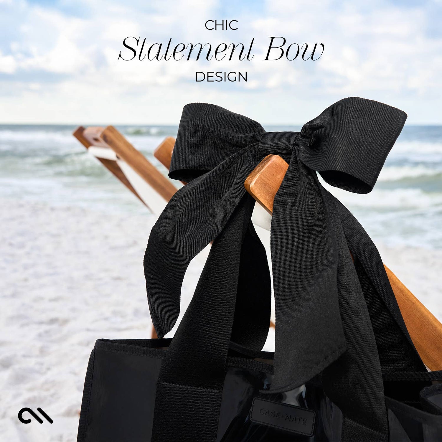 Case-Mate - Case-Mate Midnight Black Bow Jelly Tote Bag