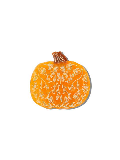 Solar Eclipse - Hand-painted Folklore Pumpkin Claw Hair Clip | Eco-Friendly