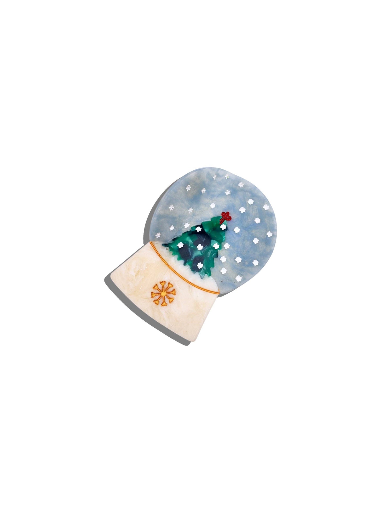 Solar Eclipse - Hand-painted Snow Globe Claw Hair Clip | Eco-Friendly