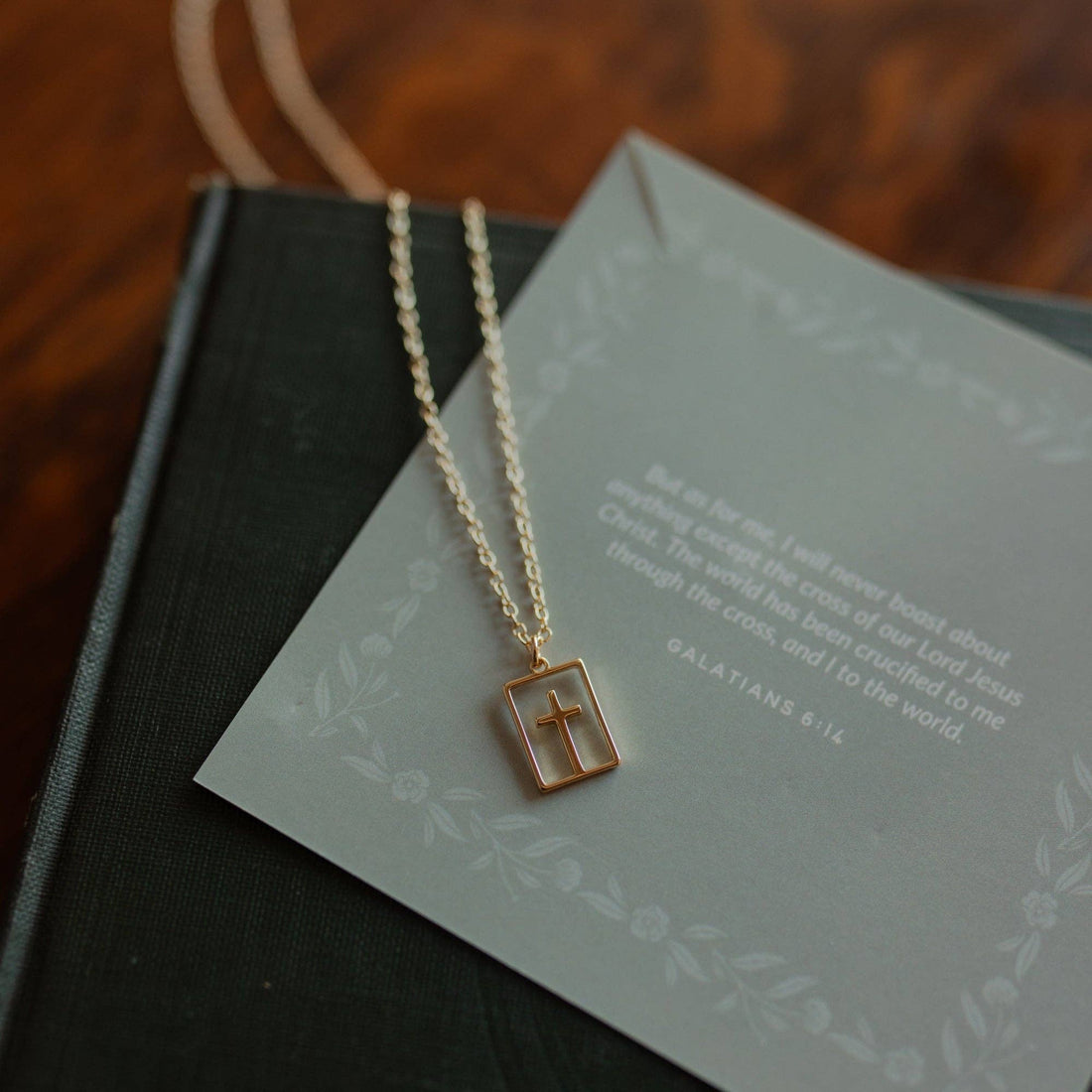 The Daily Grace Co - Cut Out Cross Necklace