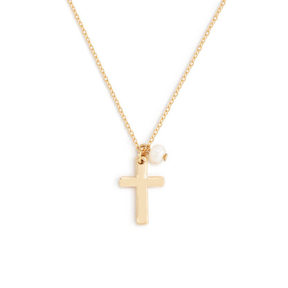 DEMDACO - Dainty Cross Necklace - Gold
