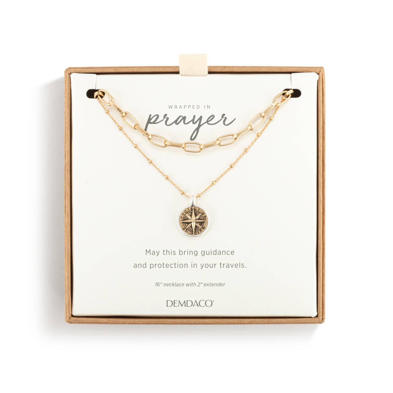 DEMDACO - Protect &amp; Guide Necklace - Gold