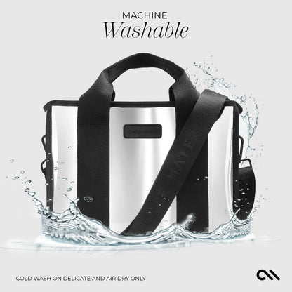 Case-Mate - Case-Mate Silver Chrome Jelly Tote Bag Medium Crossbody