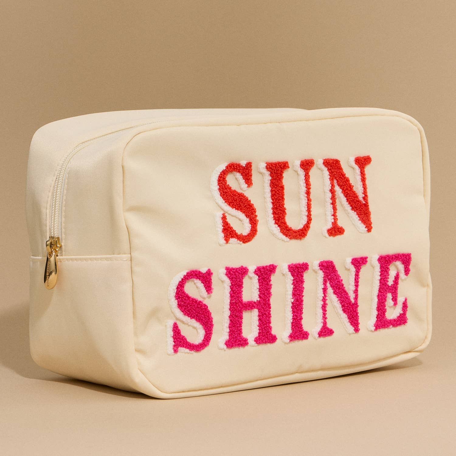 Frem - Nylon Beach Pouch with Fabric Letters