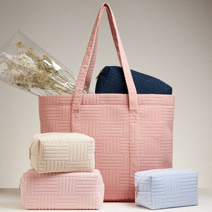 Frem - Quilted Tote Bag with Woven Texture