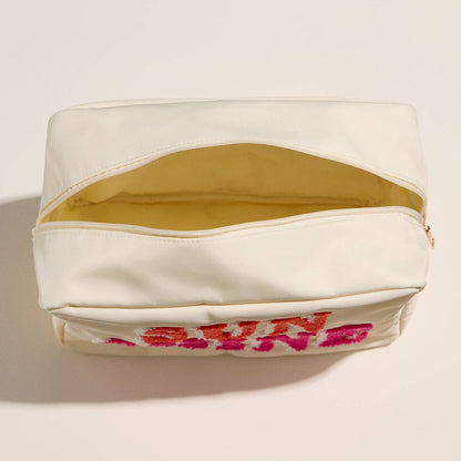 Frem - Nylon Beach Pouch with Fabric Letters