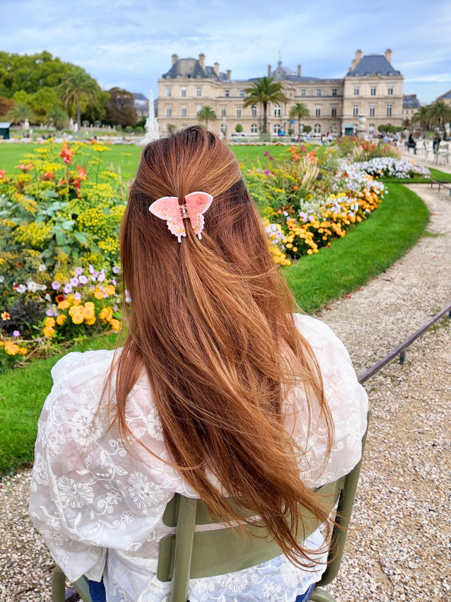 Solar Eclipse - Hand-Painted Mini Swallowtail Butterfly Claw Hair Clip | Eco-Friendly - Limited Edition