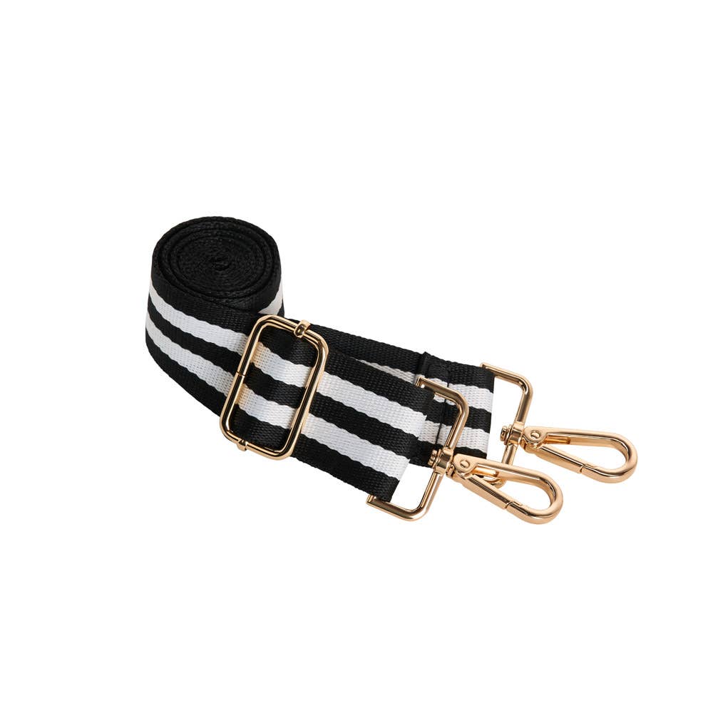 WanderFull - Original HydroBag - White Ripstop HydroBag with Black and White Striped Strap