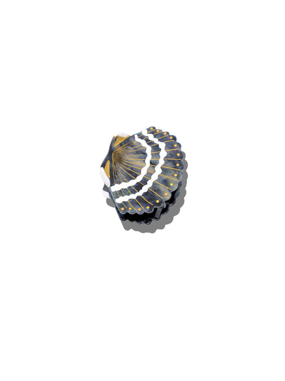 Solar Eclipse - Hand-painted Mini Seashell Claw Hair Clip | Eco-Friendly