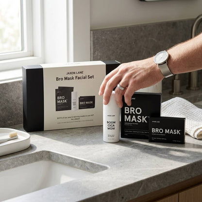 JAXON LANE - Bro Mask Facial Set- Ready, Set, Glow Gift Box by Jaxon Lane