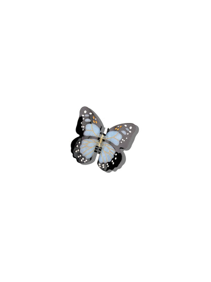 Solar Eclipse - Hand-painted Mini Monarch Butterfly Claw Hair Clip | Eco-Friendly