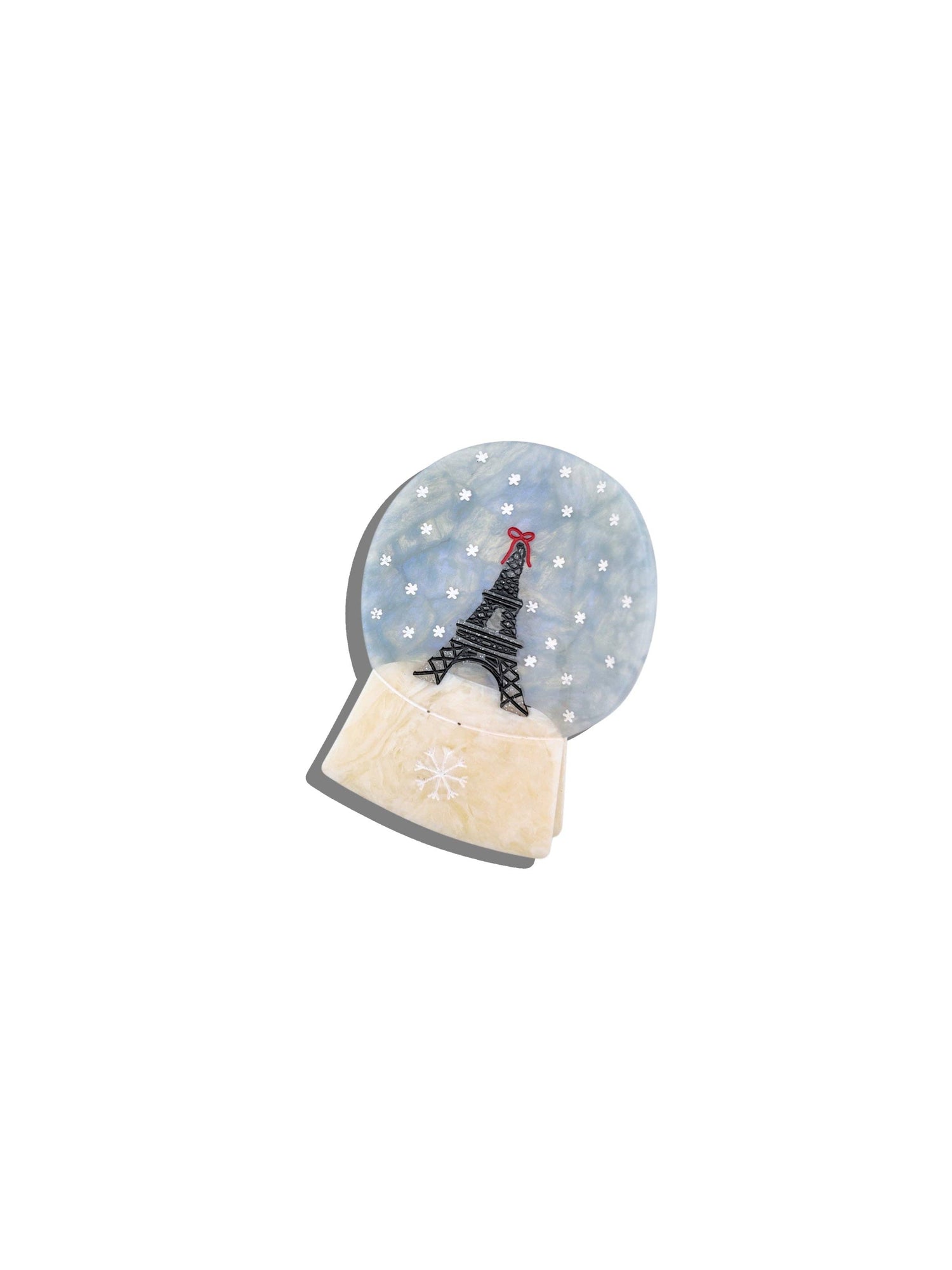 Solar Eclipse - Hand-painted Snow Globe Claw Hair Clip | Eco-Friendly