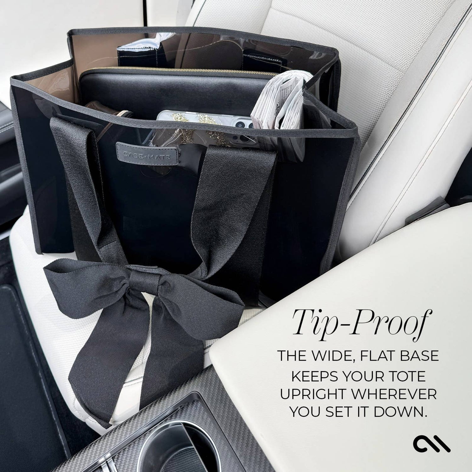 Case-Mate - Case-Mate Midnight Black Bow Jelly Tote Bag