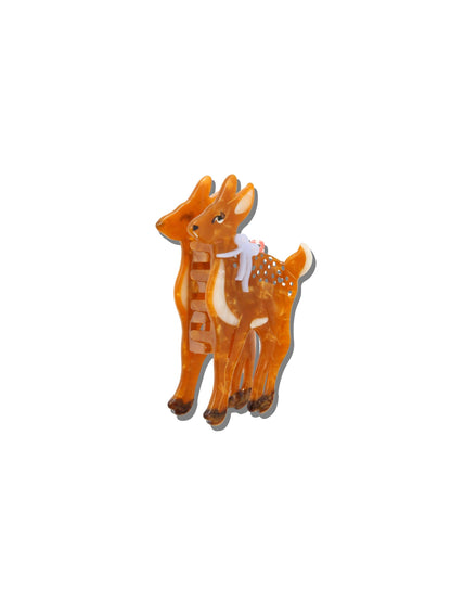Solar Eclipse - Hand-painted Fawn Claw Hair Clip | Eco-Friendly