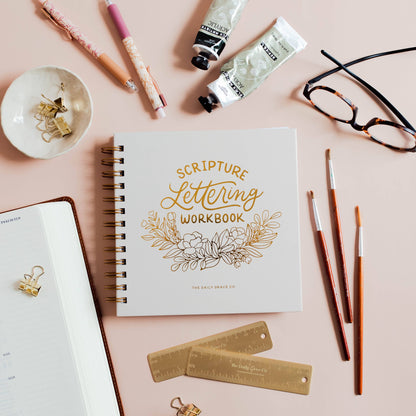 The Daily Grace Co - Daily Grace Scripture Lettering Workbook