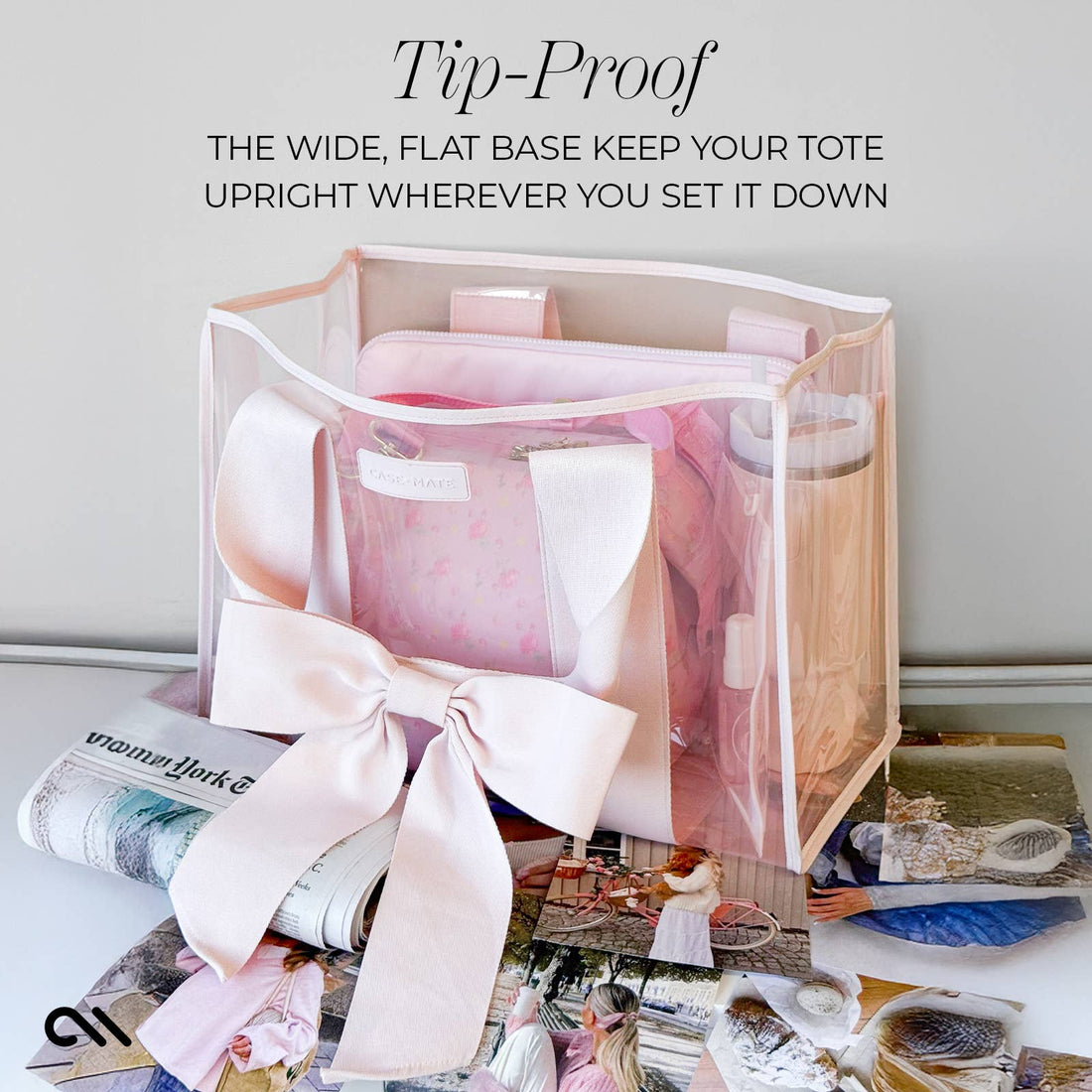Case-Mate - Case-Mate Ballet Pink Bow Jelly Tote Bag