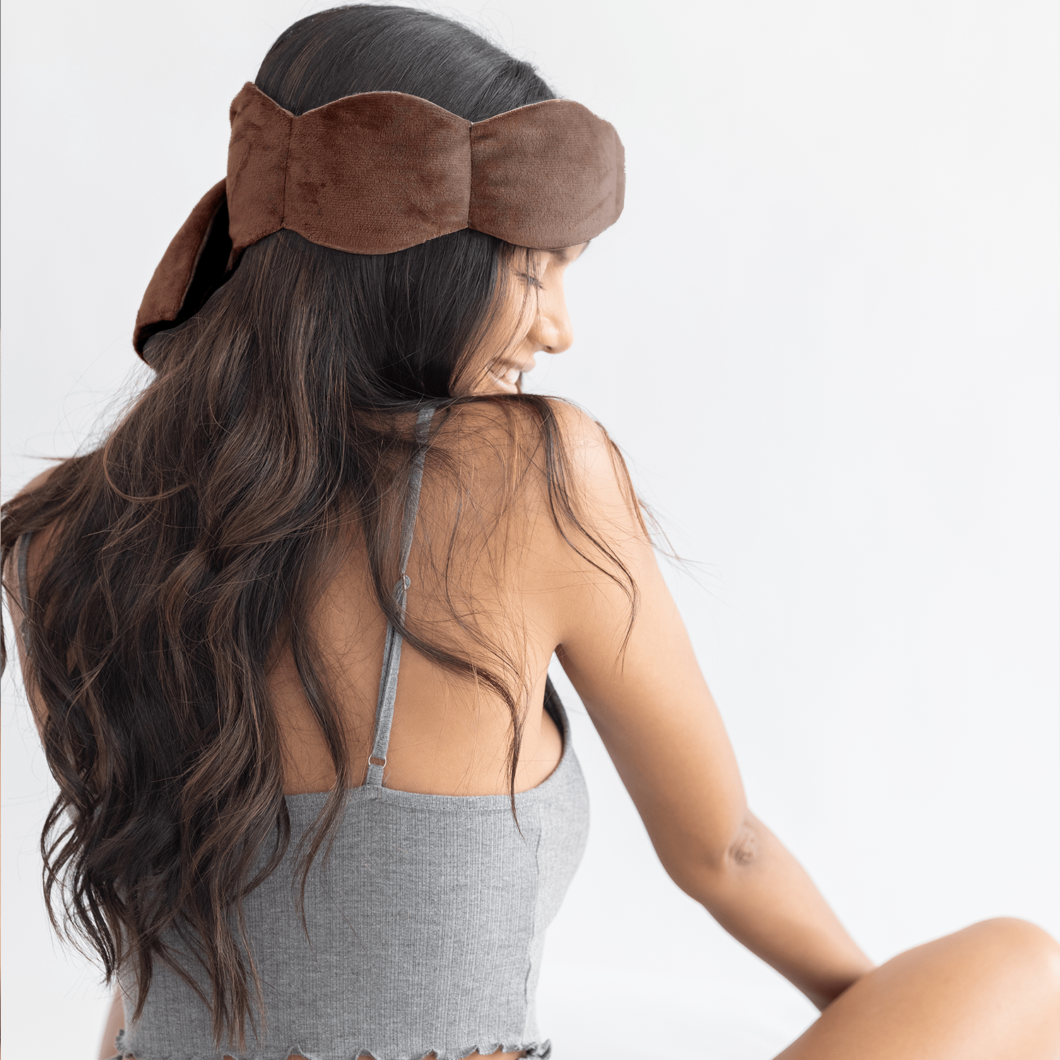 nodpod - Mocha Weighted Sleep Mask - Eye Mask
