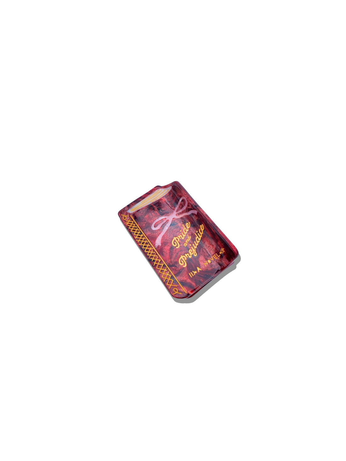 Solar Eclipse - Hand-painted Mini Pride &amp; Prejudice Book Claw Hair Clip