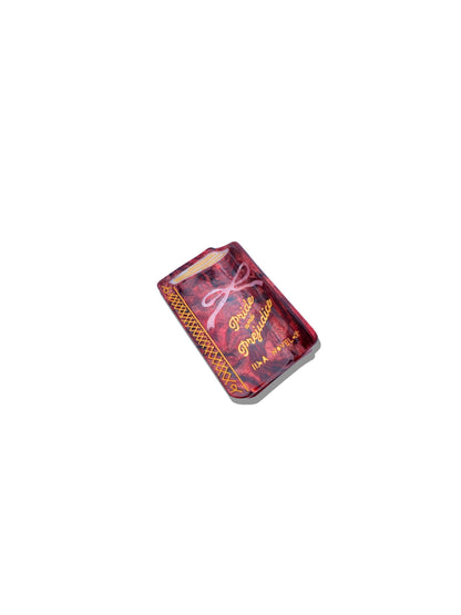 Solar Eclipse - Hand-painted Mini Pride &amp; Prejudice Book Claw Hair Clip