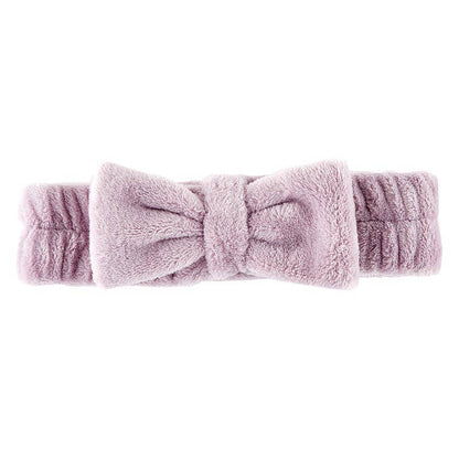 Bella Sleep + Spa - Plush Bow Headband - Lilac Ash
