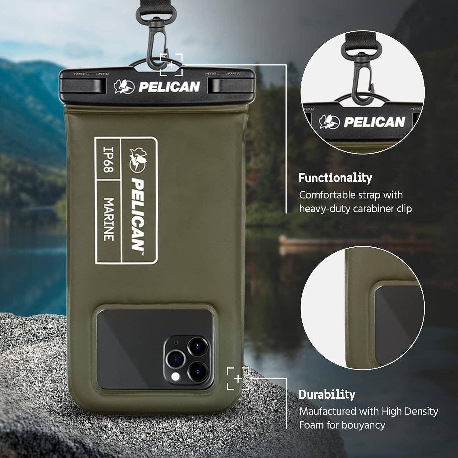 Case-Mate - Pelican Marine Waterproof Floating Phone Pouch
