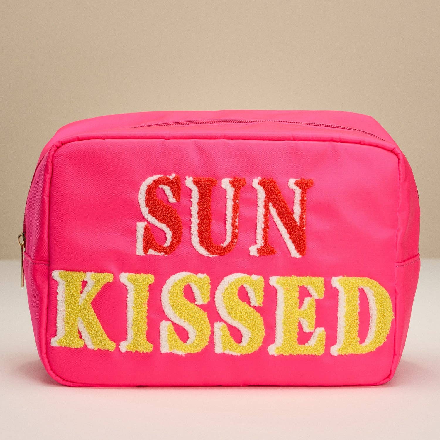 Frem - Nylon Beach Pouch with Fabric Letters