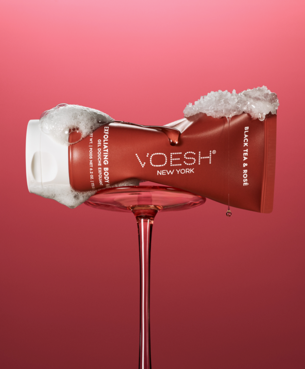 VOESH New York - Exfoliating Body Wash - Black Tea &amp; Rosè
