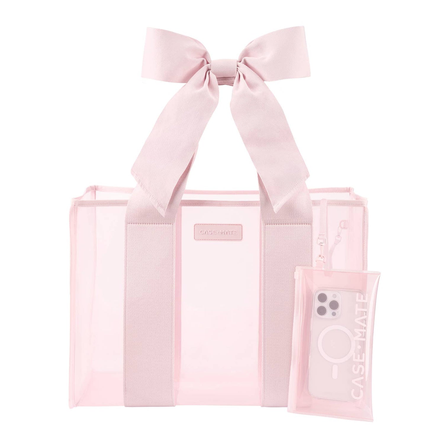 Case-Mate - Case-Mate Ballet Pink Bow Jelly Tote Bag