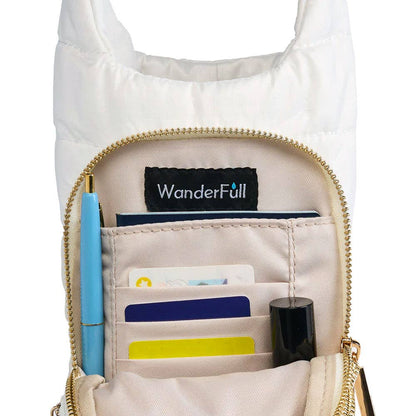 WanderFull - Original HydroBag - White HydroBag® with Tennis Embroidery