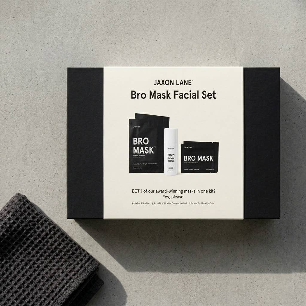 JAXON LANE - Bro Mask Facial Set- Ready, Set, Glow Gift Box by Jaxon Lane