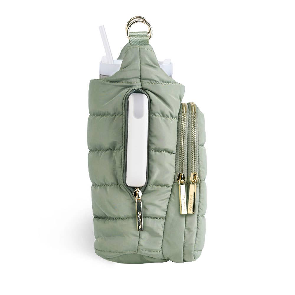 WanderFull - Original HydroBag - HydroBag® HANDLE™ - Sage Green with Sage and Tan Strap