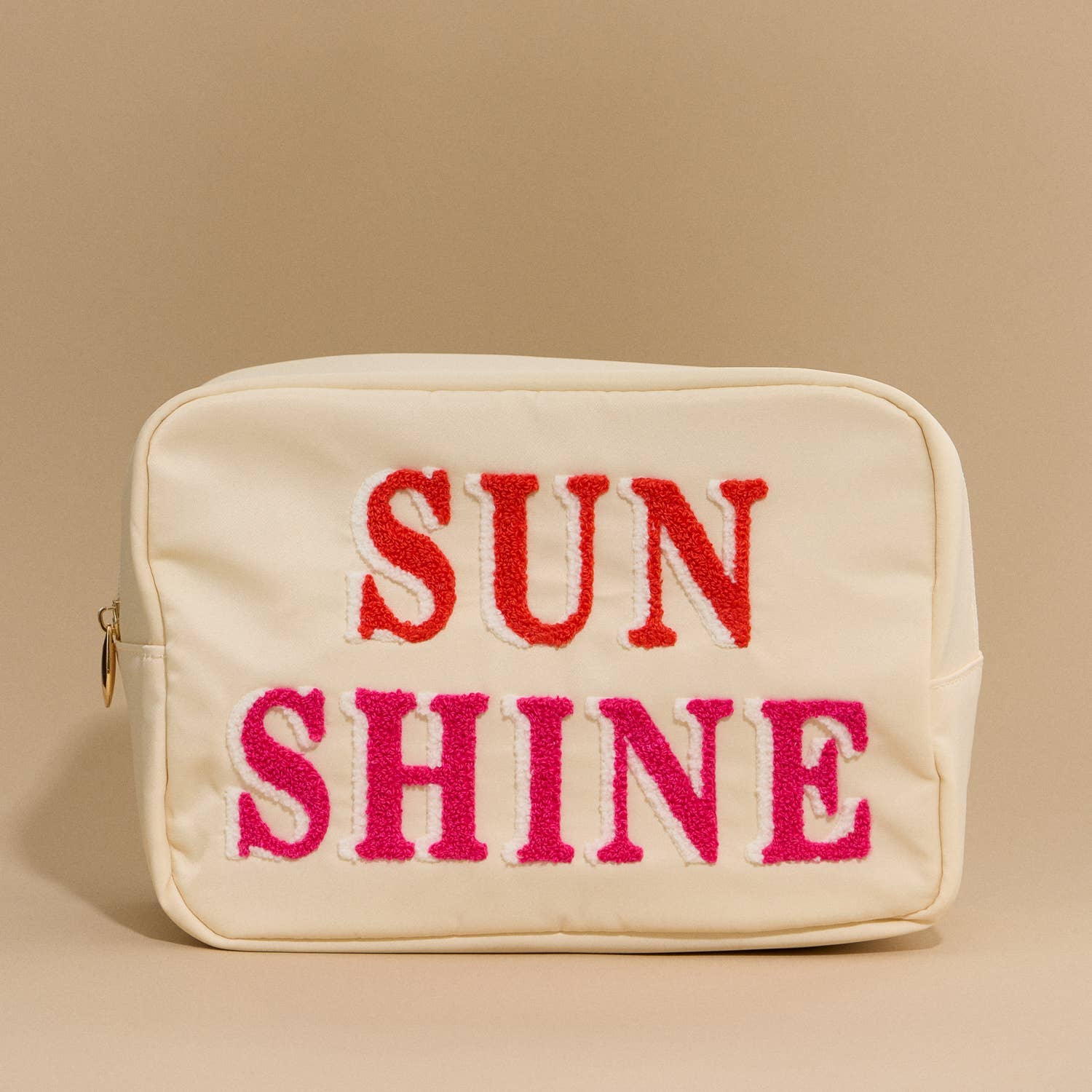 Frem - Nylon Beach Pouch with Fabric Letters