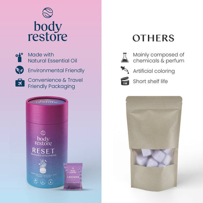 body restore⎜steam eye masks, shower steamers, tallow - Reset Variety Shower Steamers 6pk Aromatherapy Botanical Set