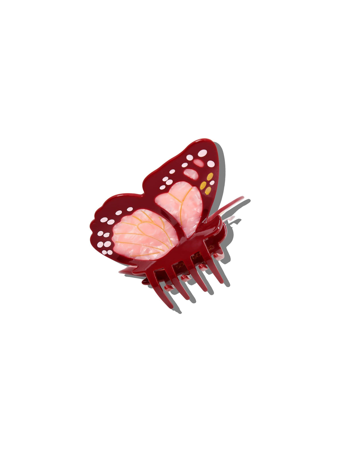 Solar Eclipse - Hand-painted Mini Monarch Butterfly Claw Hair Clip | Eco-Friendly