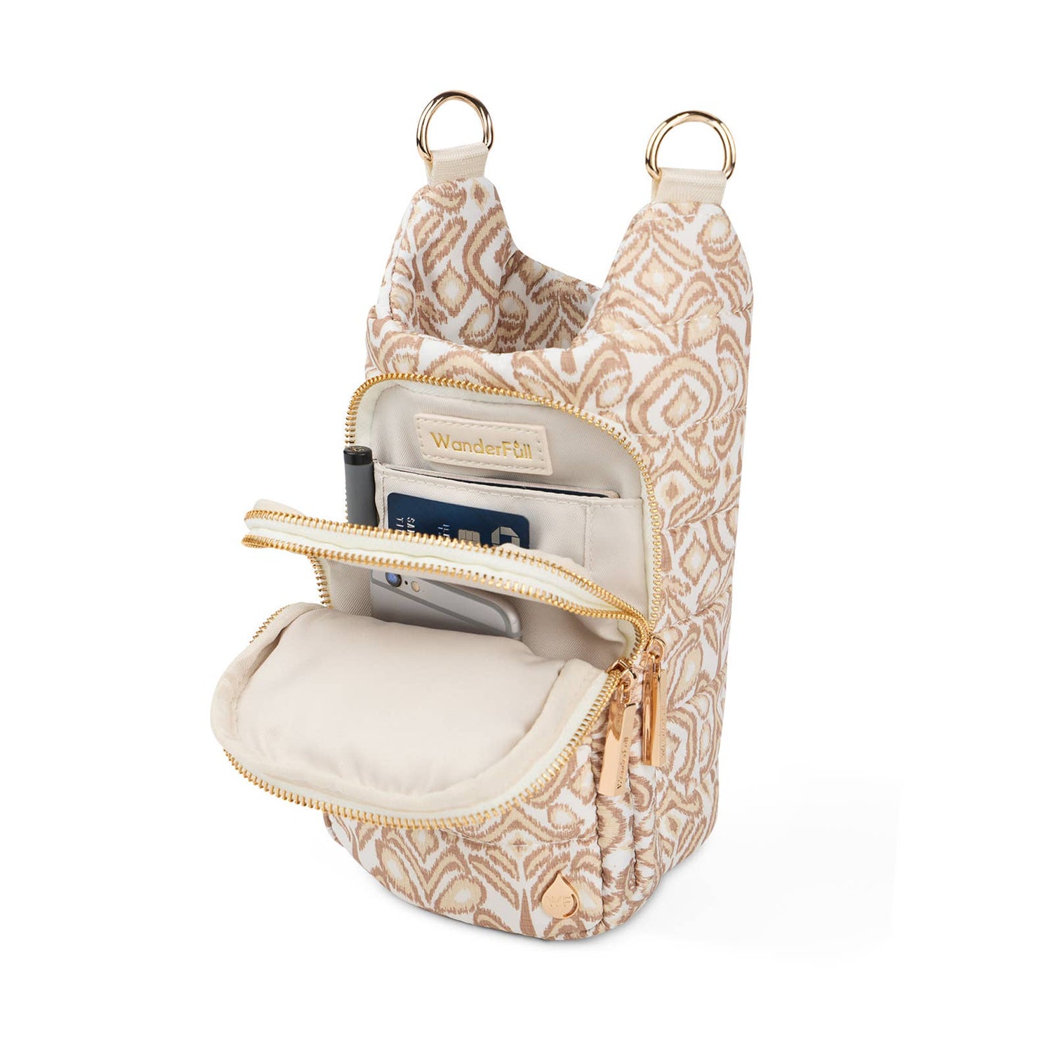 WanderFull - Original HydroBag - Natural Ikat Print HydroBag®