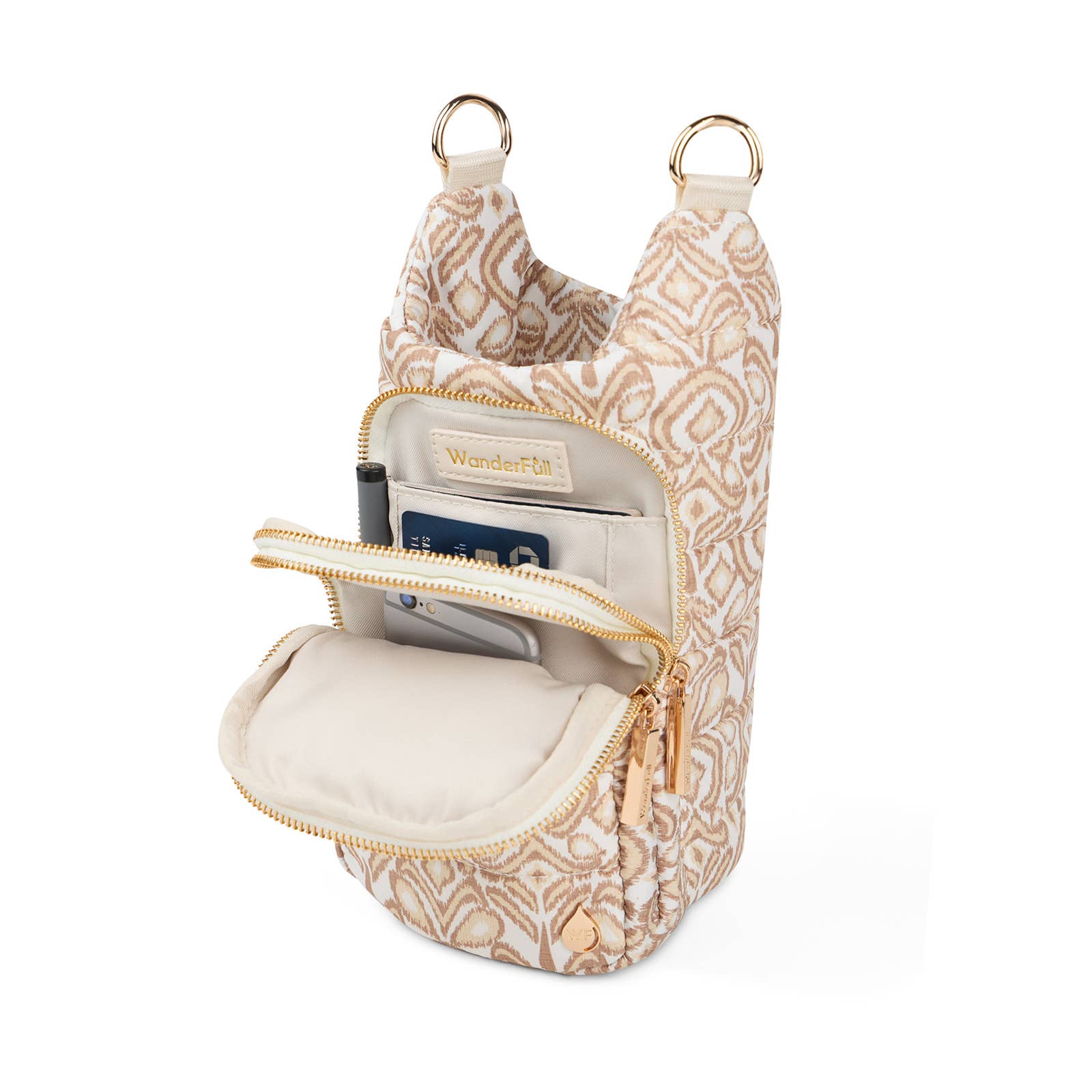 WanderFull - Original HydroBag - Natural Ikat Print HydroBag®
