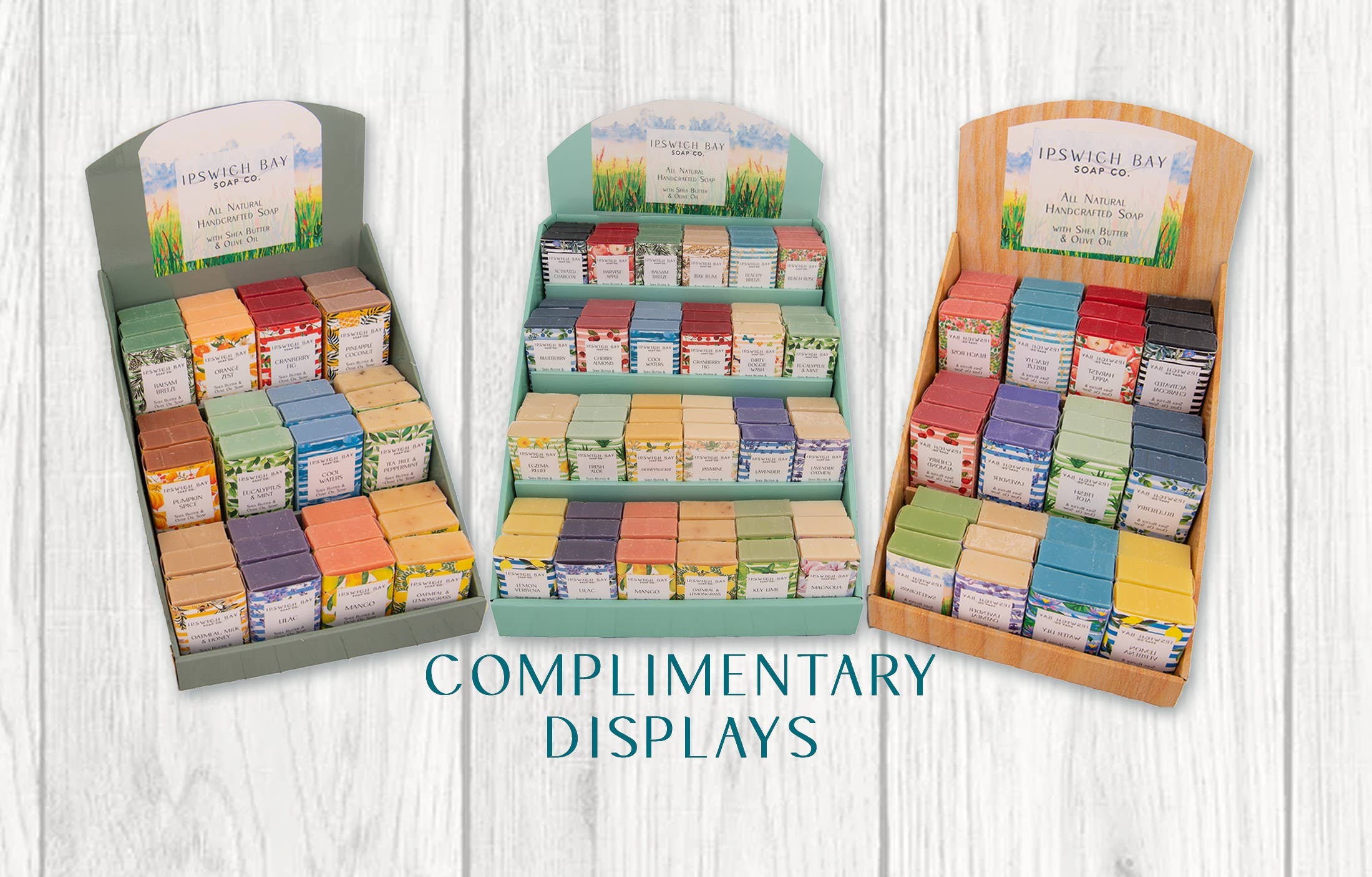 Ipswich Bay Soap - W Displays Holds 36 Bars