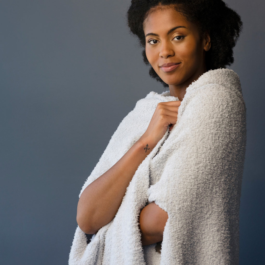 Hooded Wrap - Smoke